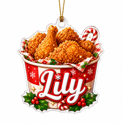 Custom Name Food Acrylic - Fried Chicken