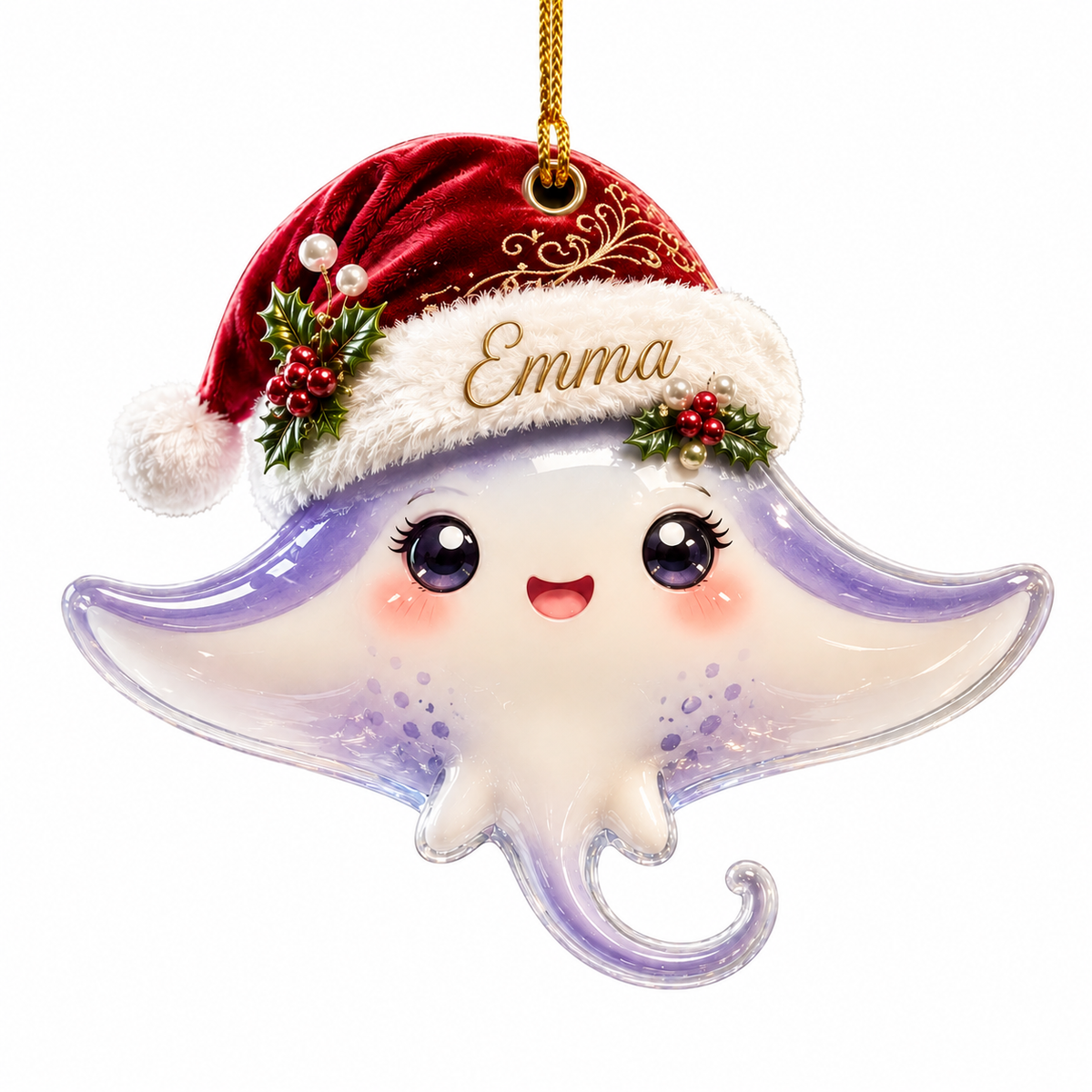 Animal With Santa Hat Manta Ray