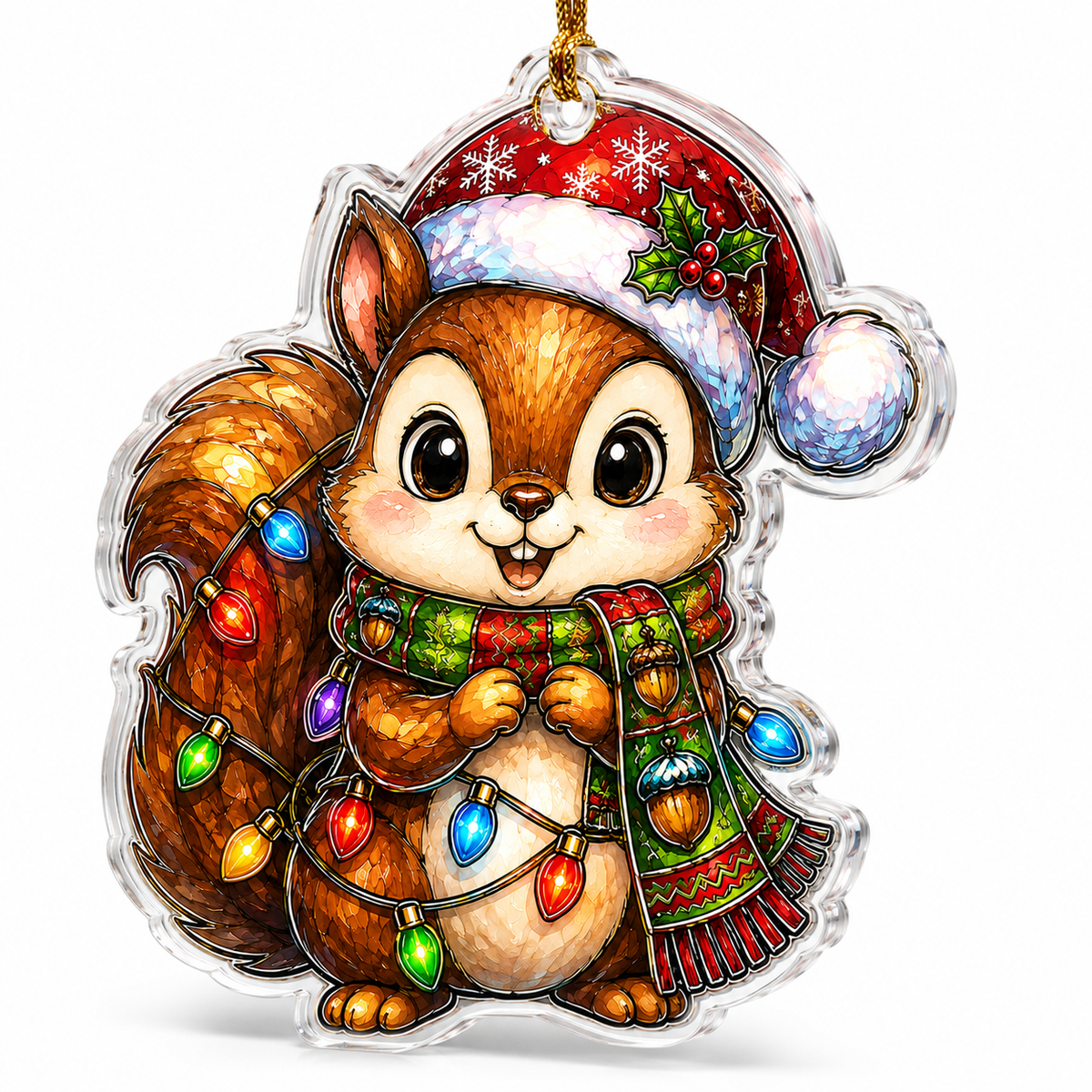 Animal With Christmas Led Squirrel