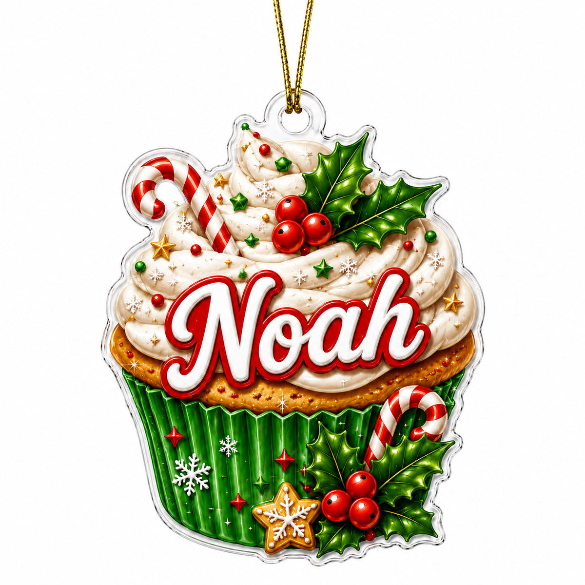 Custom Name Food Acrylic - Cupcake