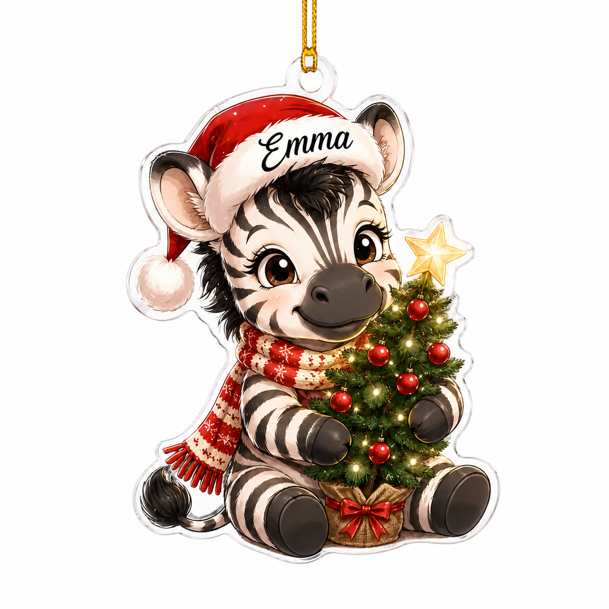 Animal Chrismas Zebra