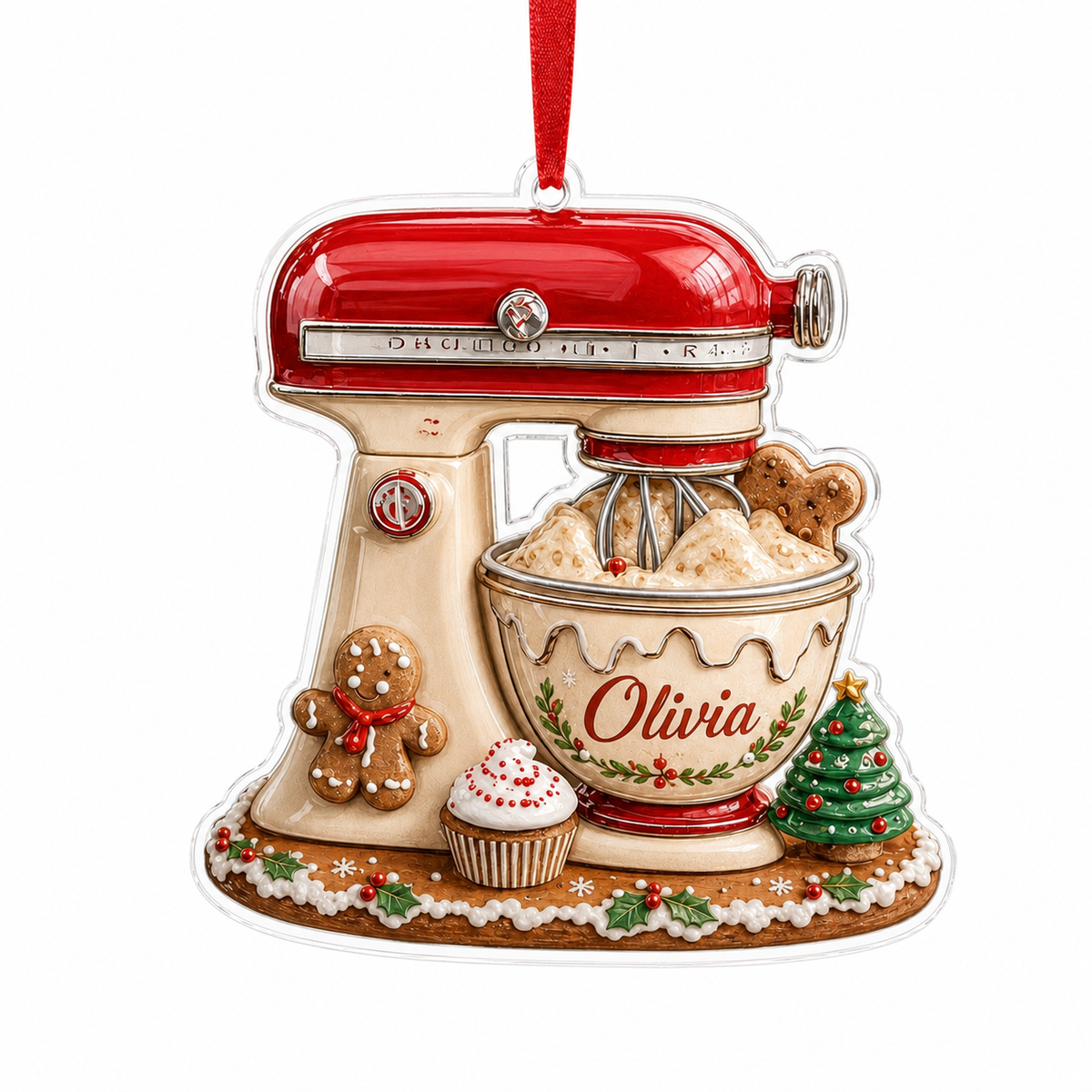 Personalized Kitchen Utensils Acrylic Cupcake Dough Mixer