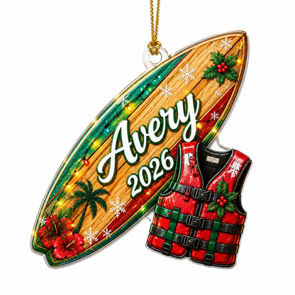 Surfing Personalize Acrylic Surfboard Jacket