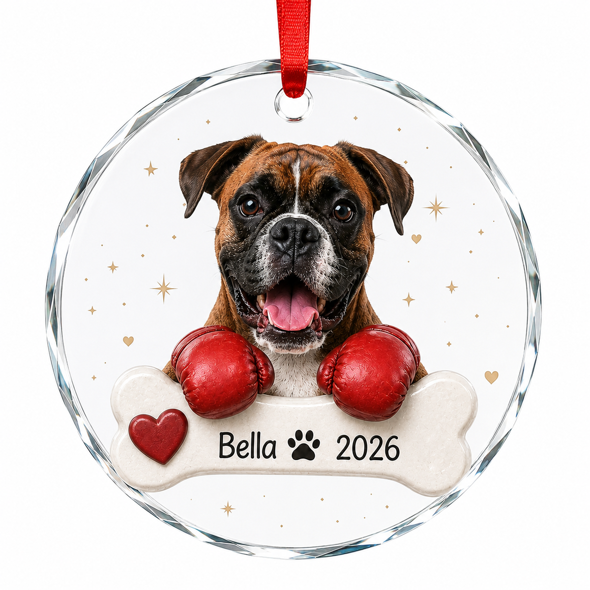 Custom Photo Dog With Boxing