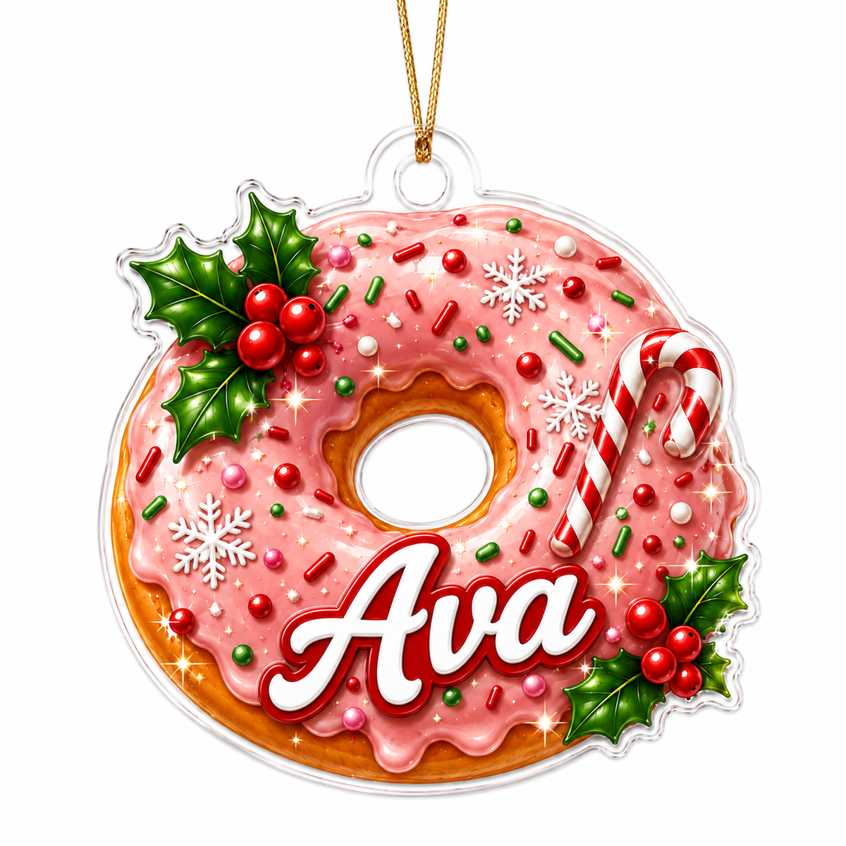 Custom Name Food Acrylic - Donut