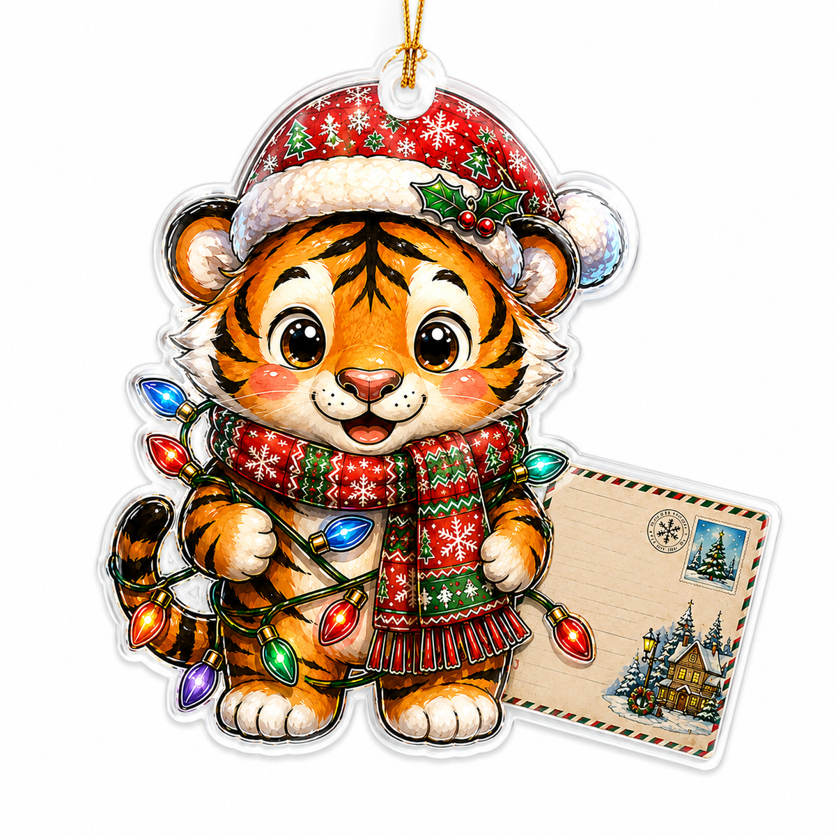 Animal With Christmas Led Tiger