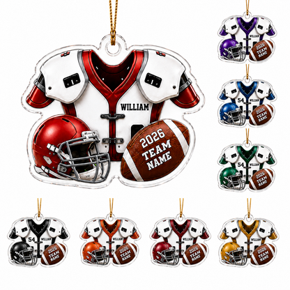 American Football Custome Name Acrylic Style 2