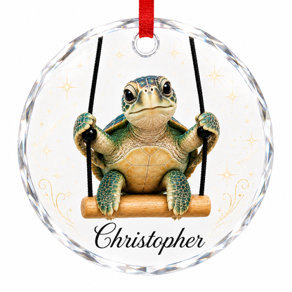Animal Glass Ornament Sea Turtle