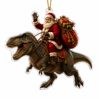 Dinosour With Santa Giganotosaurus