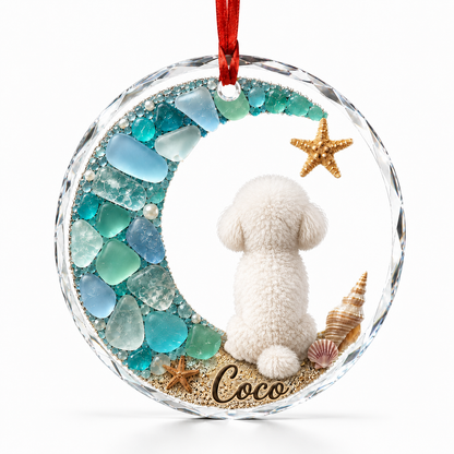 Custom Dog Seashell Bichon