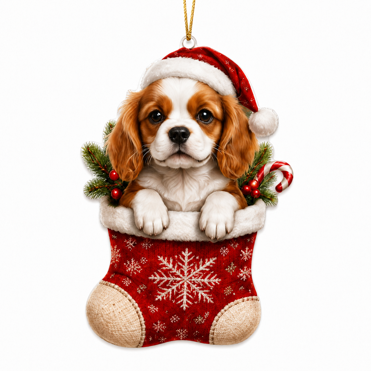 Dog Christmas Socks Spaniel