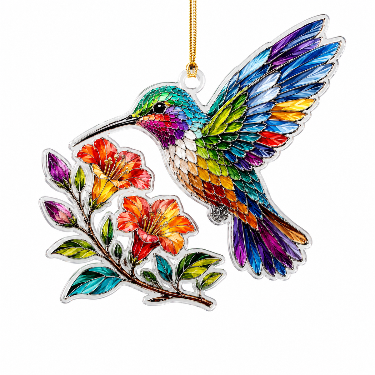 Bird With Flower Hummingbird