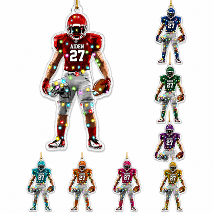 American Football Custome Name Acrylic Style 14