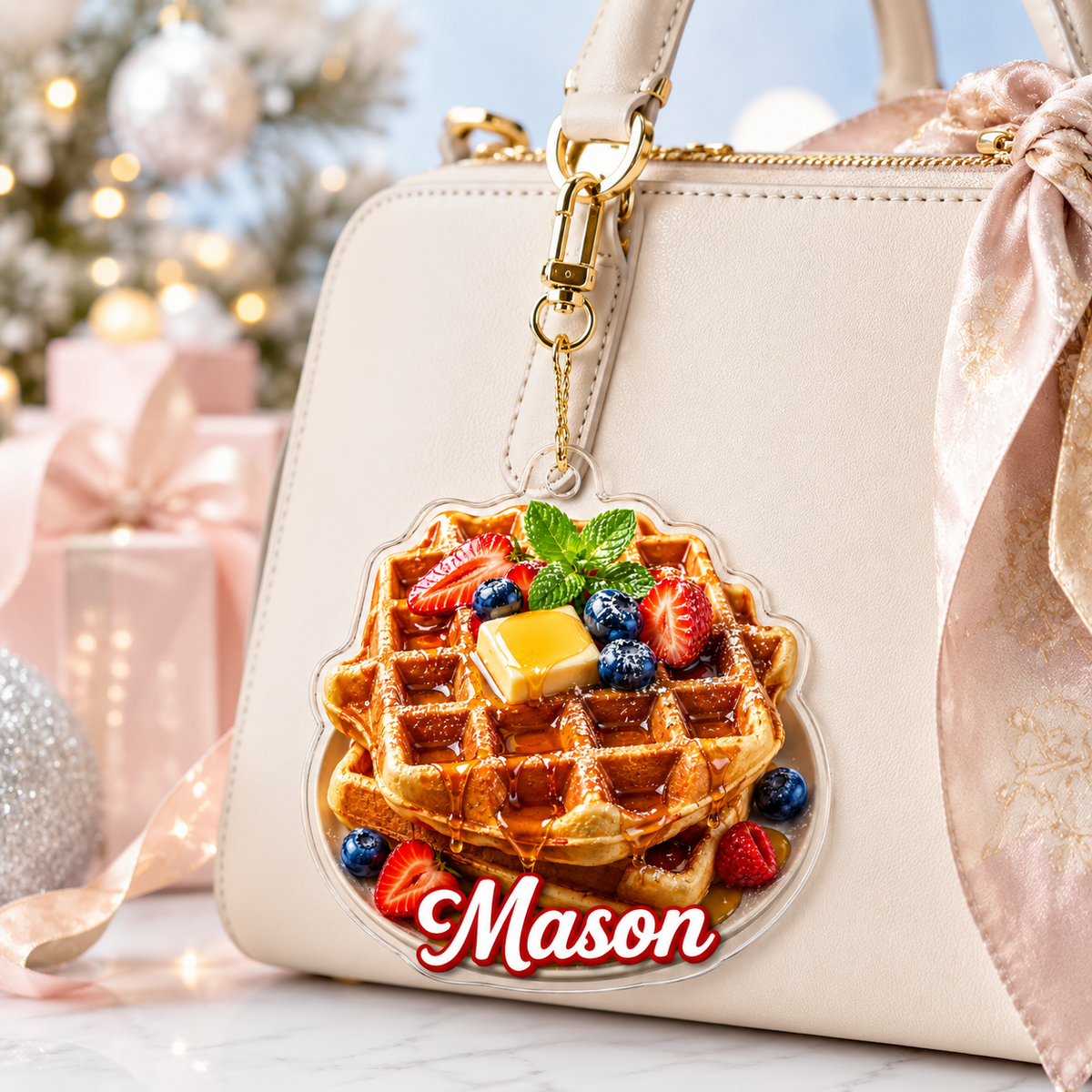 Breakfast Custom Name Waffle Acrylic
