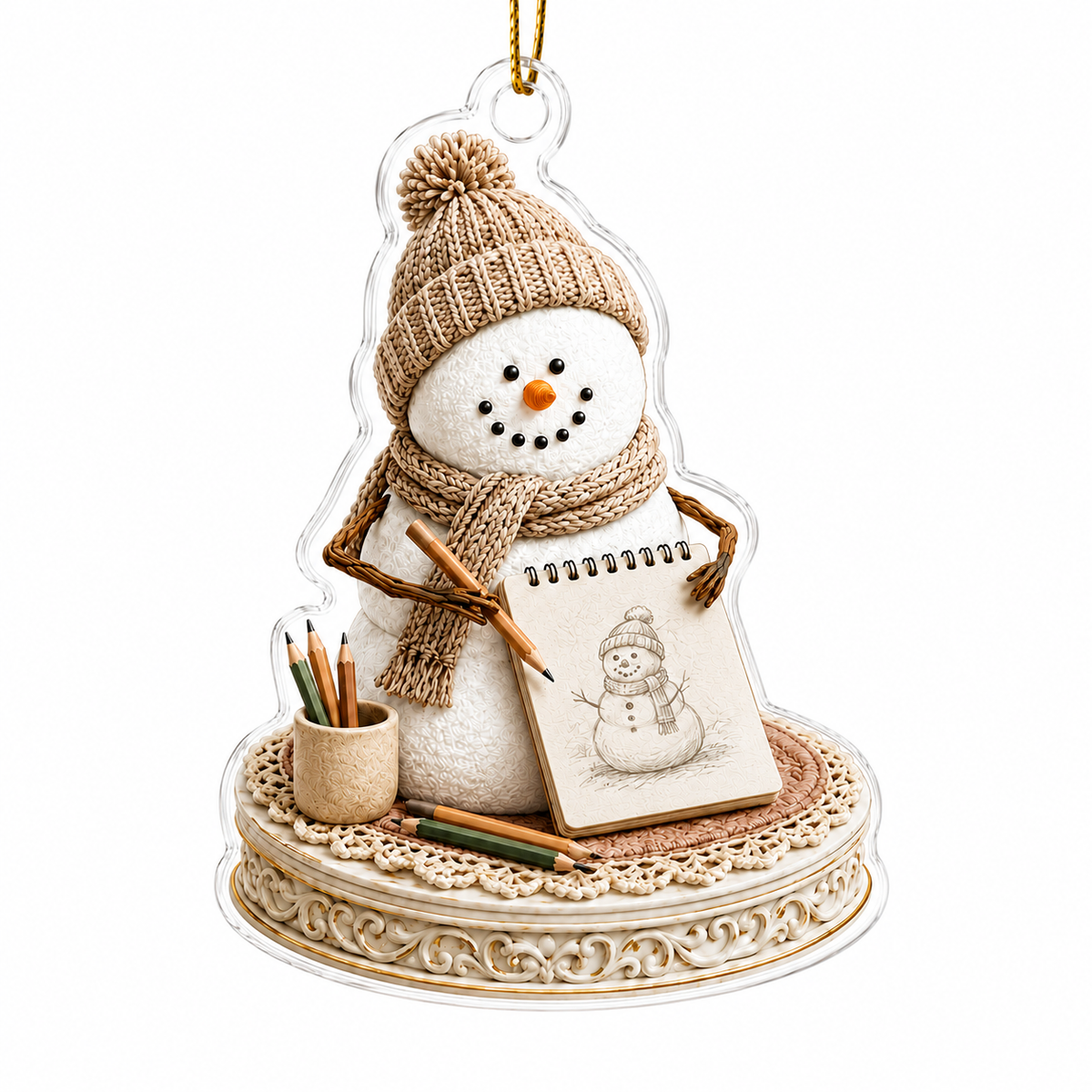 Snowman Hobbies Acrylic Drawing