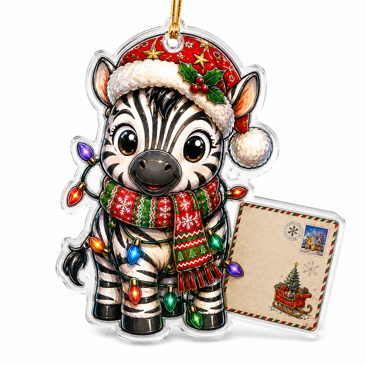 Animal With Christmas Led Zebra