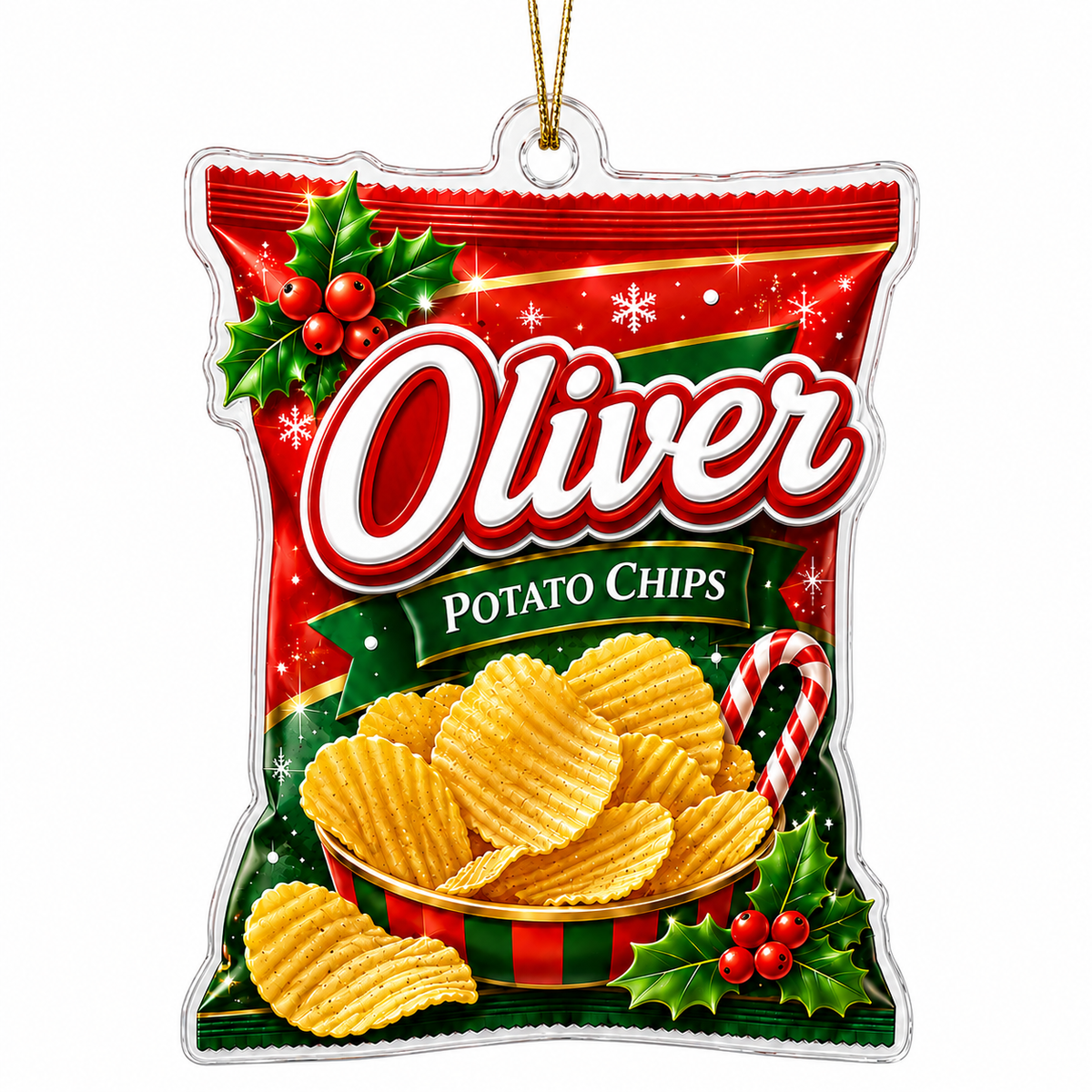 Custom Name Food Acrylic - Potato Chips