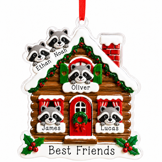 Christmas Animal House Racoon