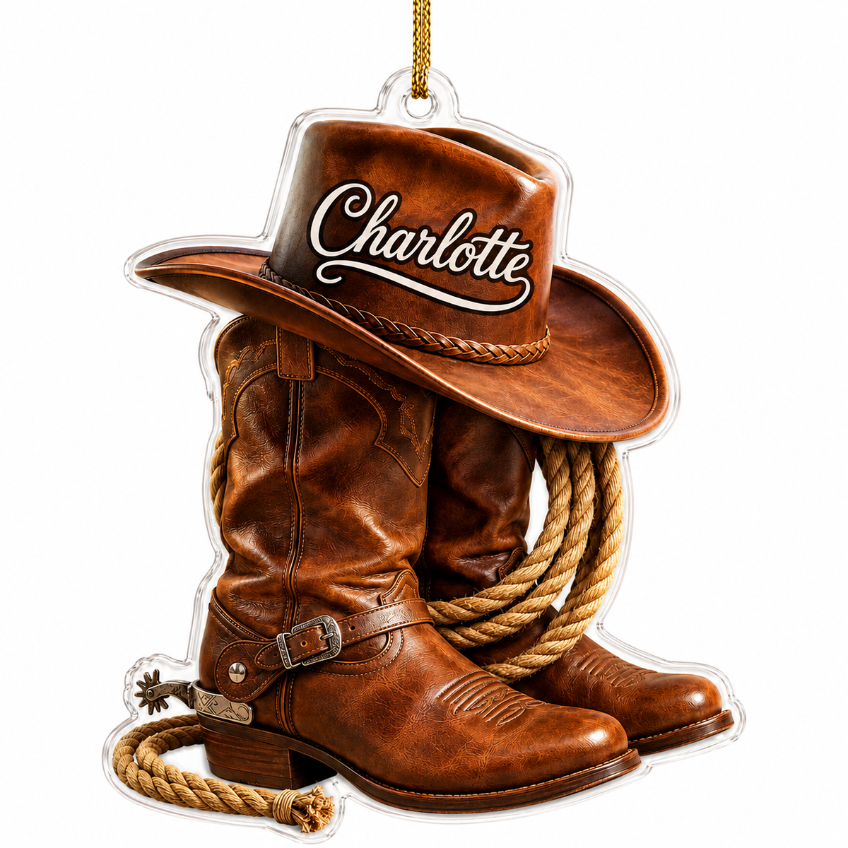 Personalized Boost Western Cowgirl Acrylic