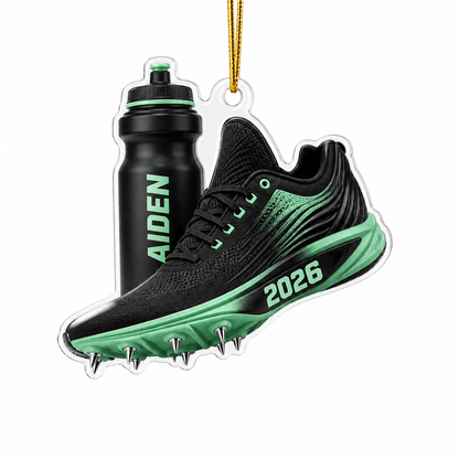 Custom Runner Acrylic - Running Shoes and Bottle
