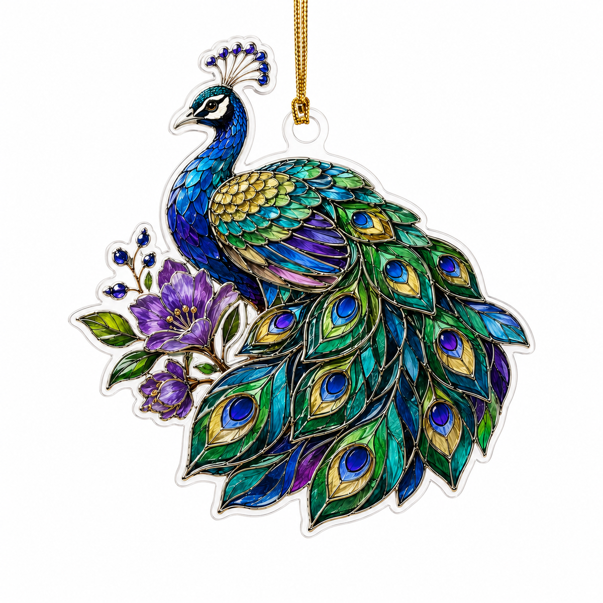 Bird With Flower Peacock