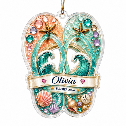 Surfing Personalize Acrylic Seasides Family