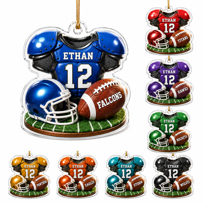 American Football Custome Name Acrylic Style 17