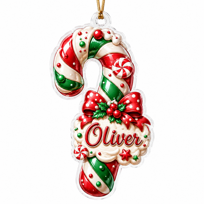 Custom Dessert Candy Cane Acrylic