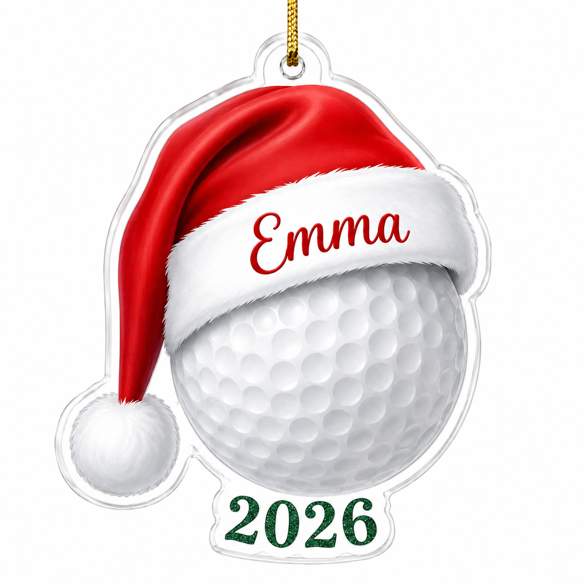 Christmas Sports 2026 Golf Acrylic