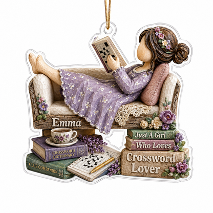 Personalized Just A Girl Hobby Crossword Lover