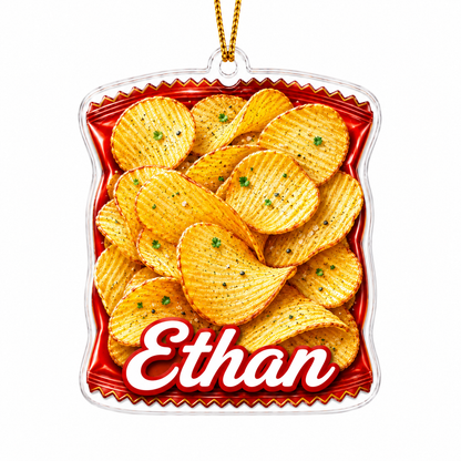 Breakfast Custom Name Potato Chips Acrylic