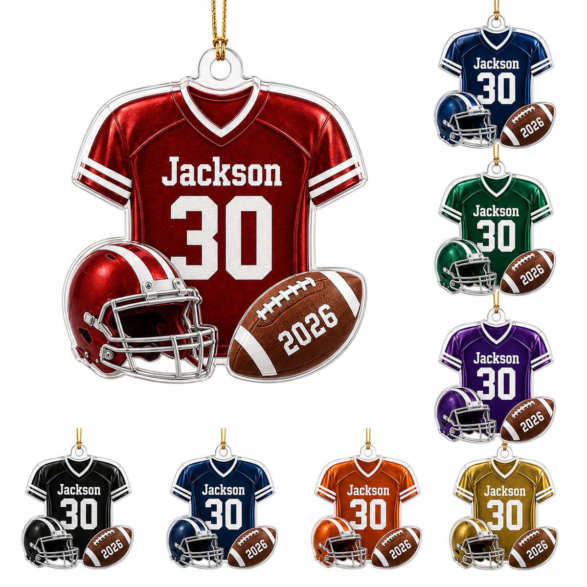 American Football Custome Name Acrylic Style 7