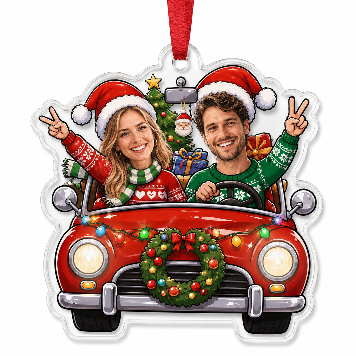Custome Photo Couple Driving