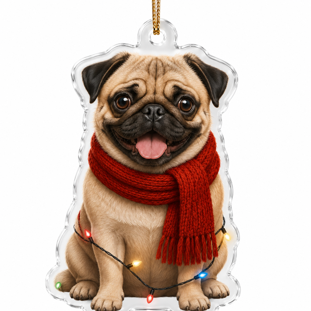 Dog Christmas Ledlight Pug
