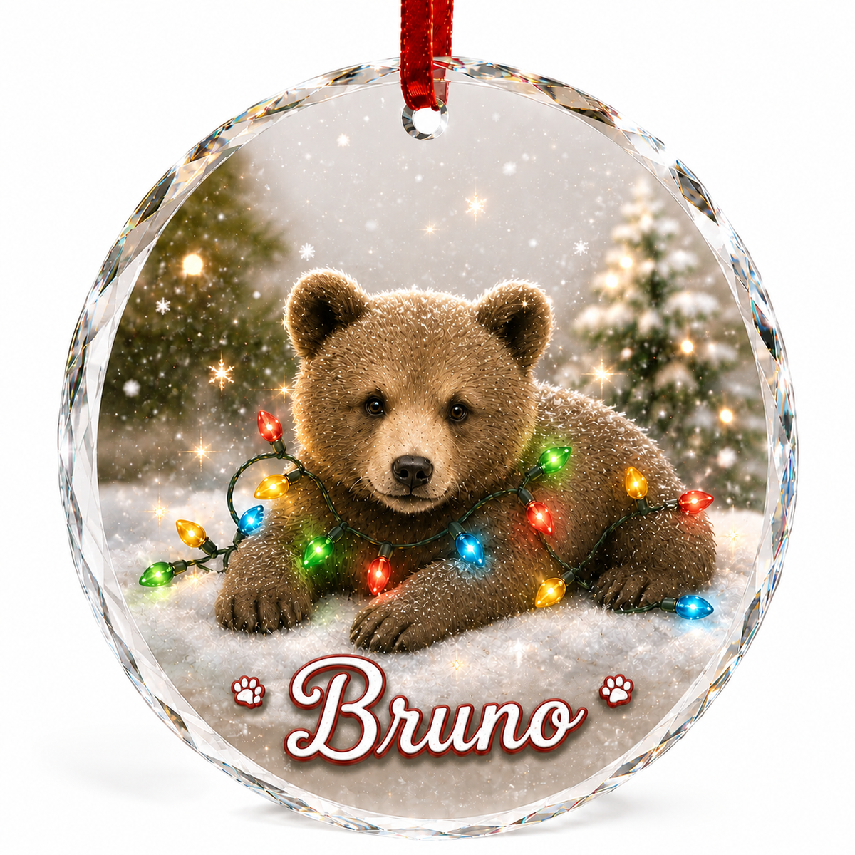 Glass Animal Led Light Bear