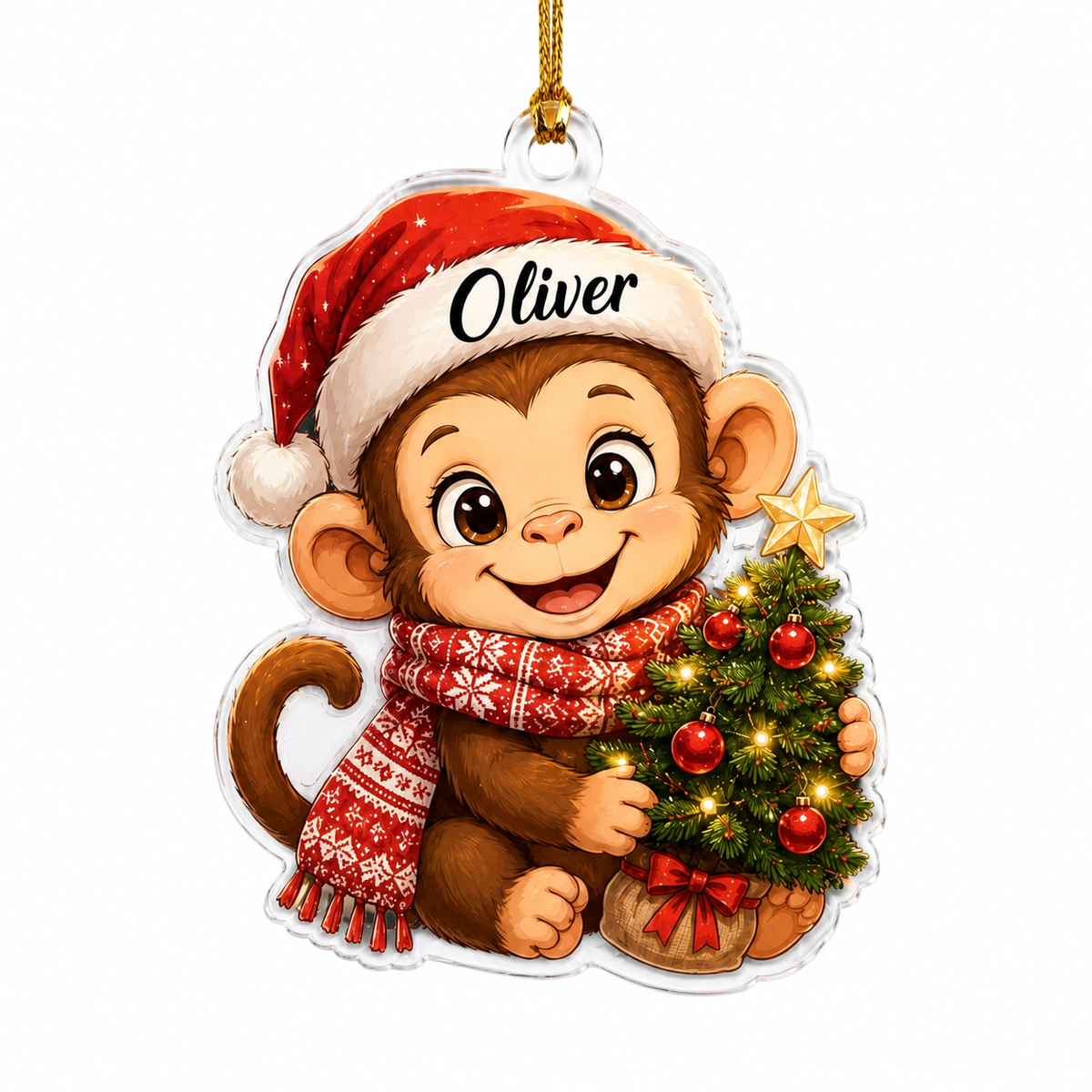 Animal Chrismas Monkey