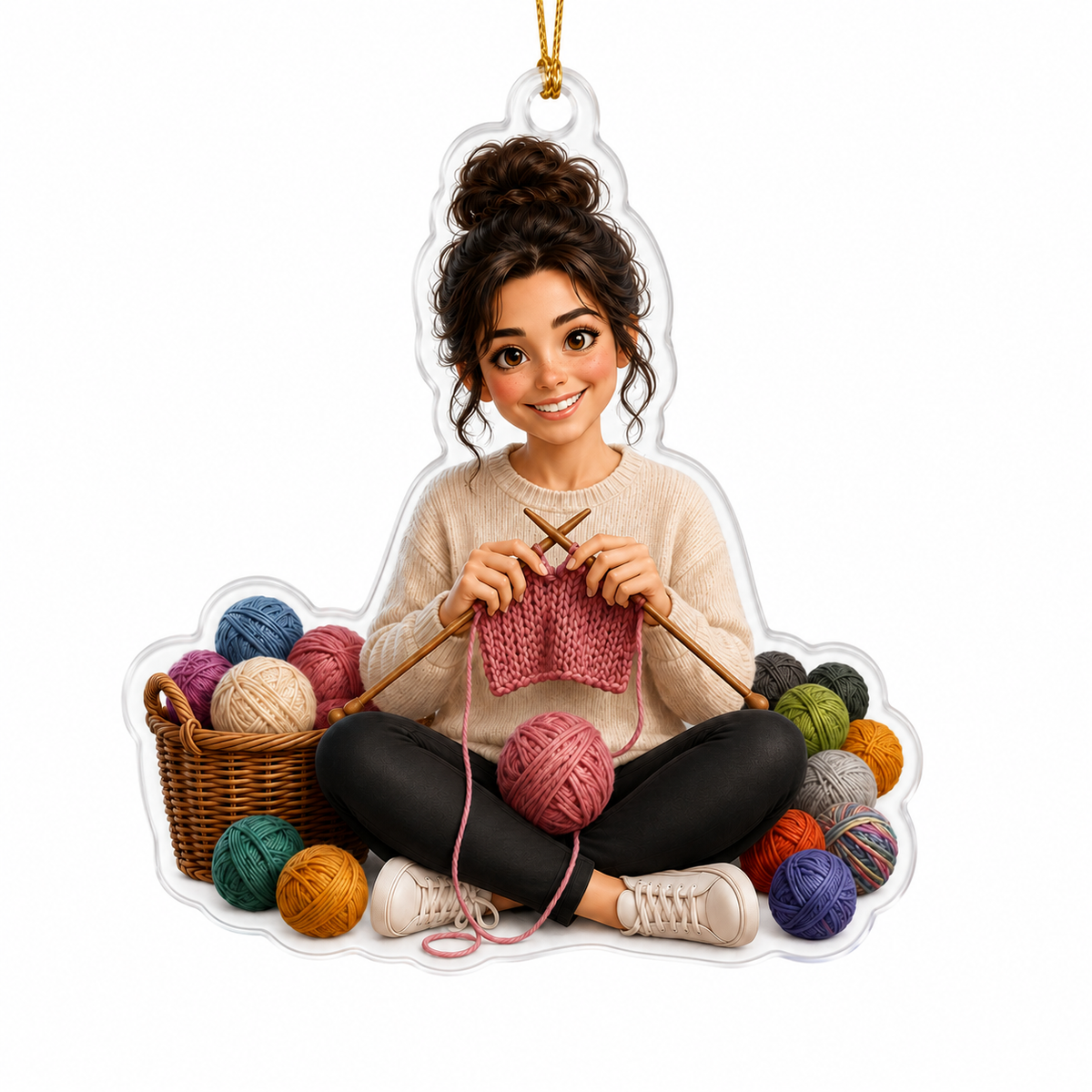 Custom Photo Hobbies Acrylic - Knitting