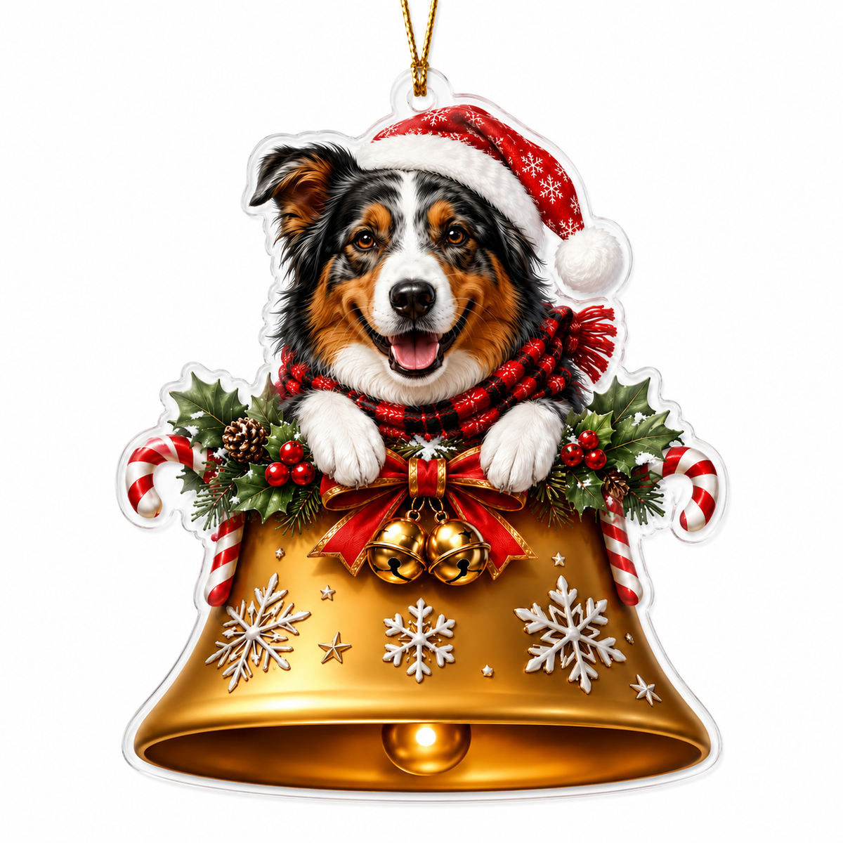 Dog Christmas Bell Australian Shepherd