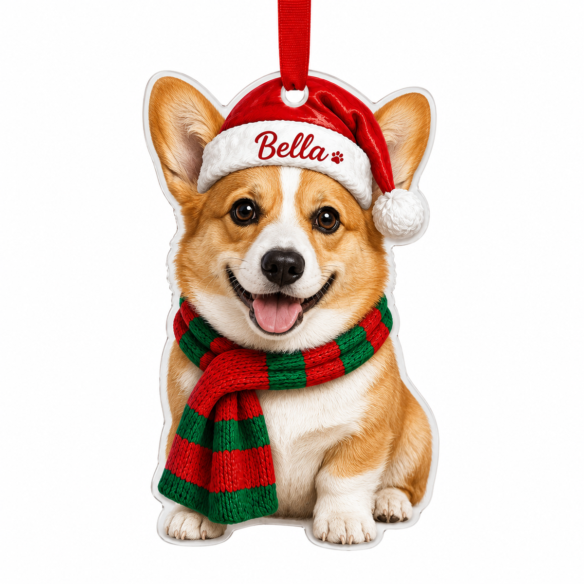 Custom Photo Dog Christmas Style 6