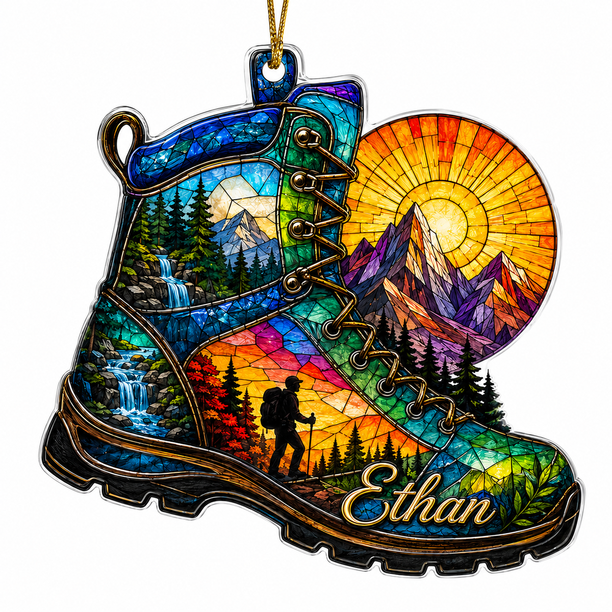Custom Name Hiking And Trekking Acrylic Style 16