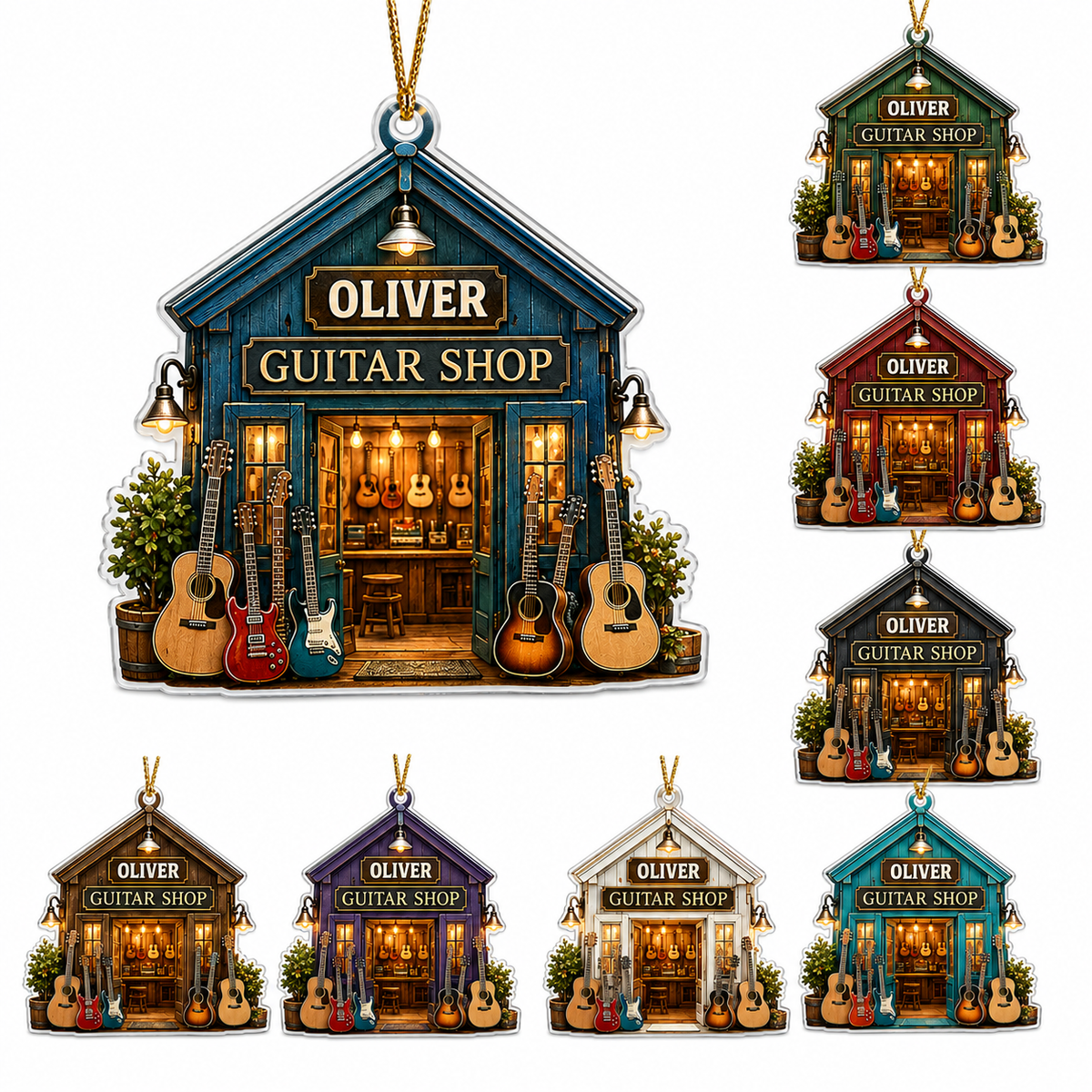 Guitar Custom Name Acrylic - Guitar Shop