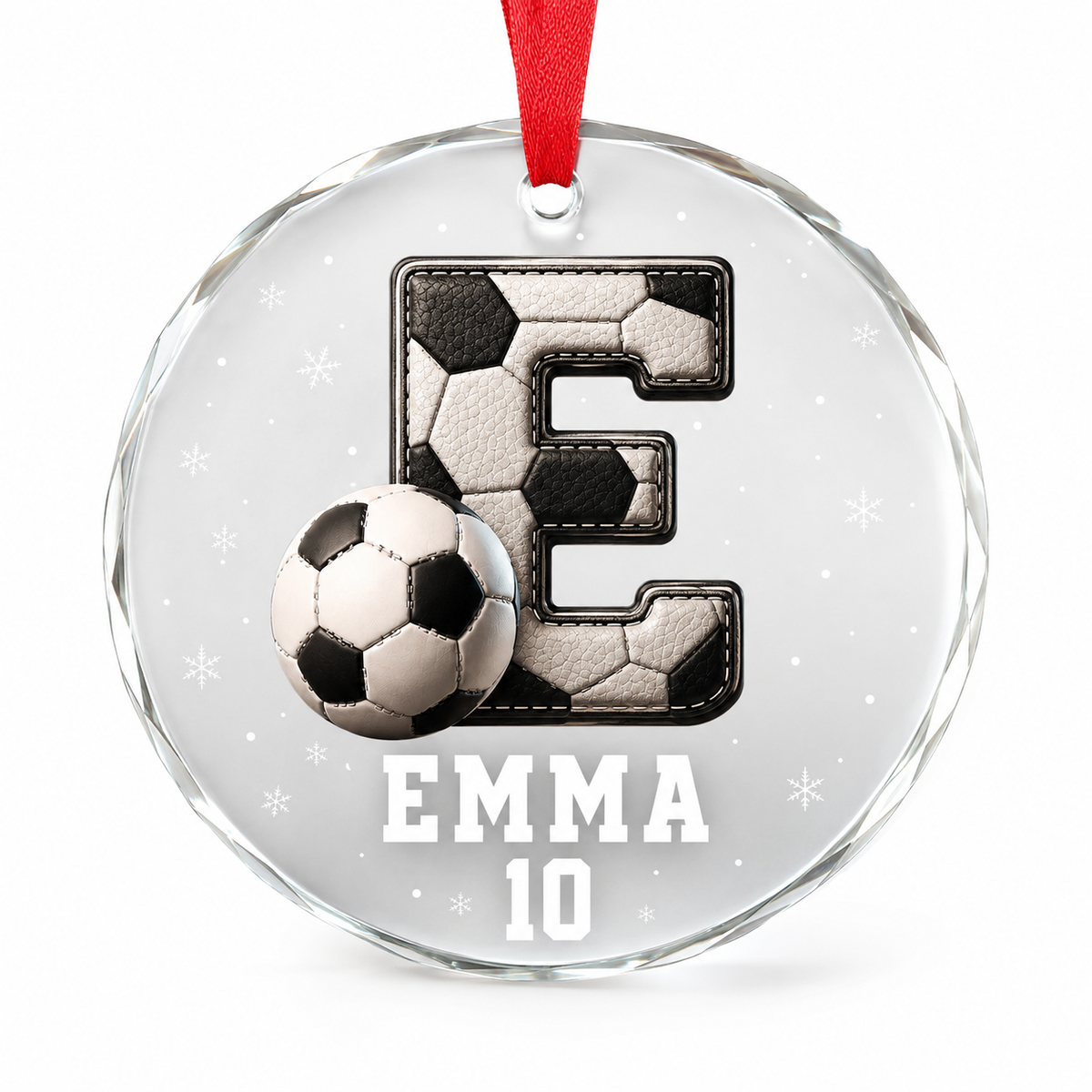 Sport Glass Alphabet Name Football