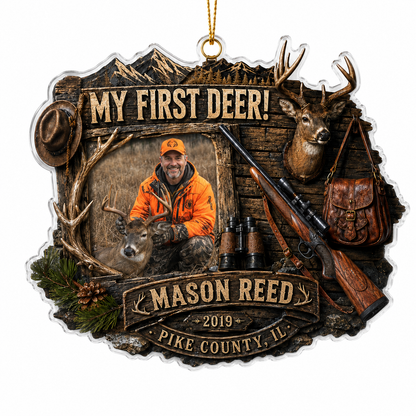 Personalized Hunting First Deer Keepsake Acrylic