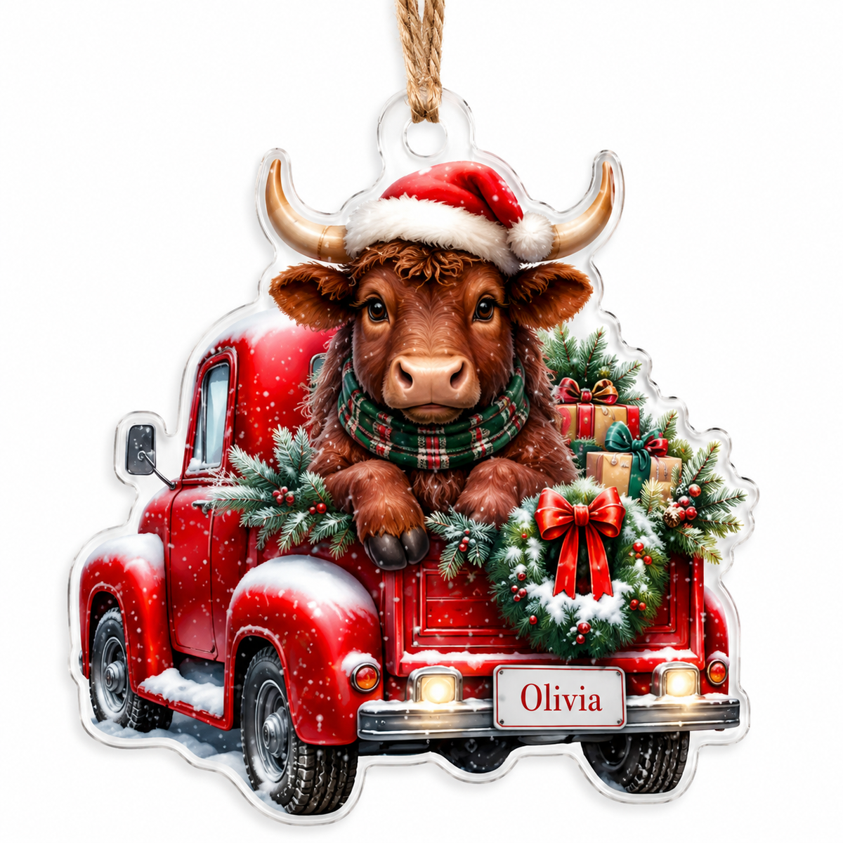 Christmas Farm Bull