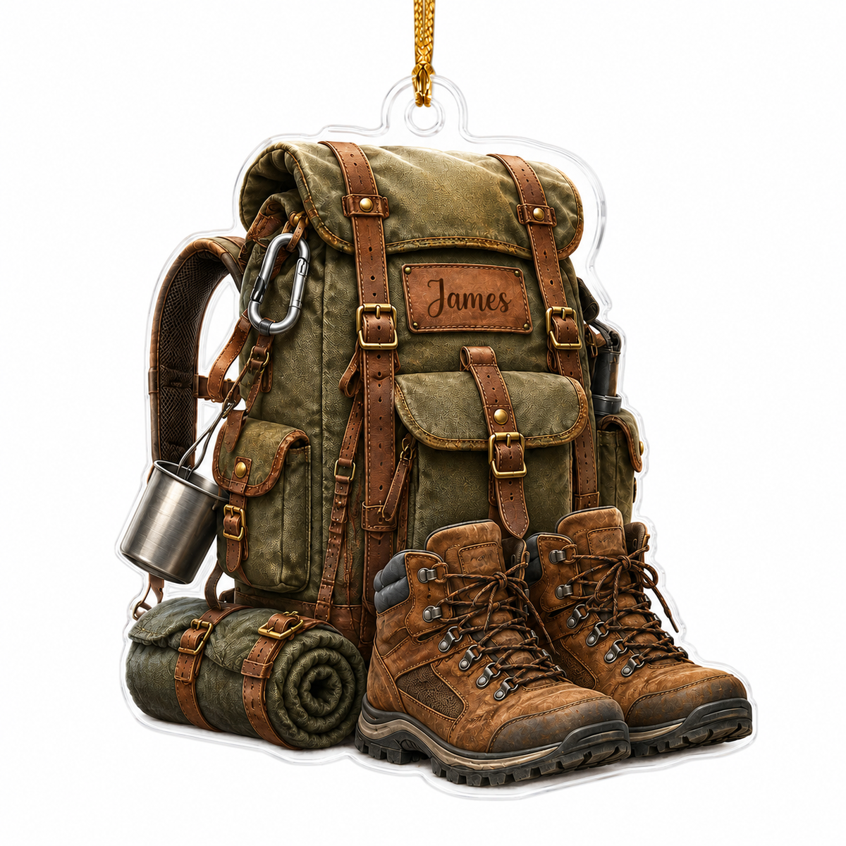 Custom Name Hiking And Trekking Acrylic Style 6