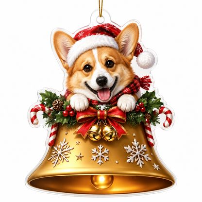 Dog Christmas Bell Corgi