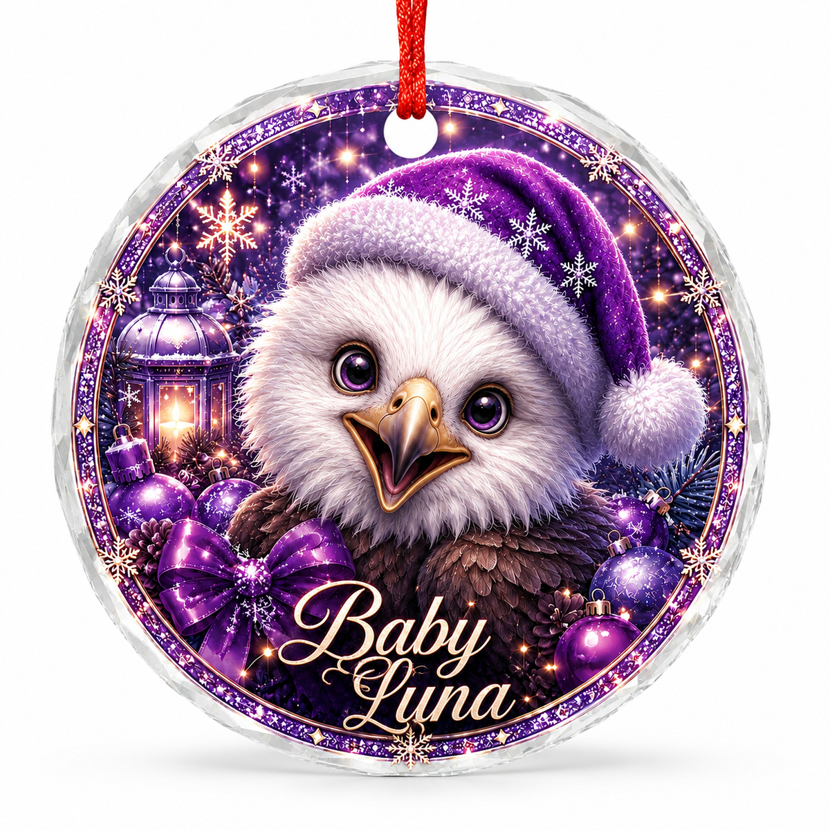 Purple Bird At Christmas Baby Eagle