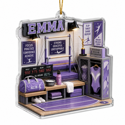 Sport Room Custome Name Acrylic Gymnastics