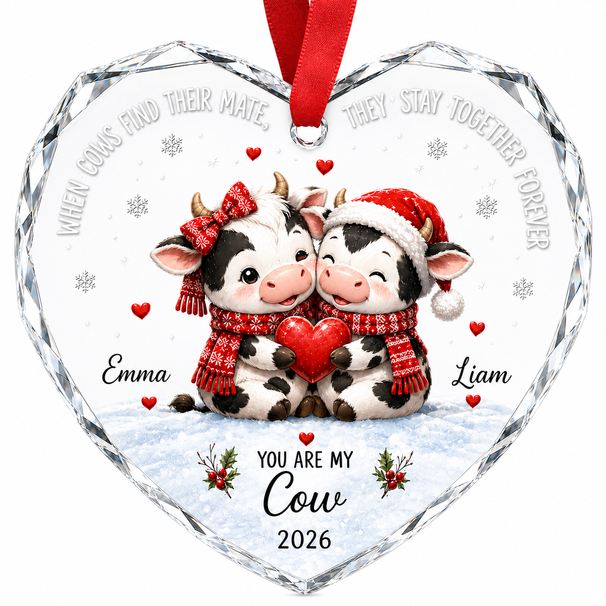 Custom Animal Couple Cow