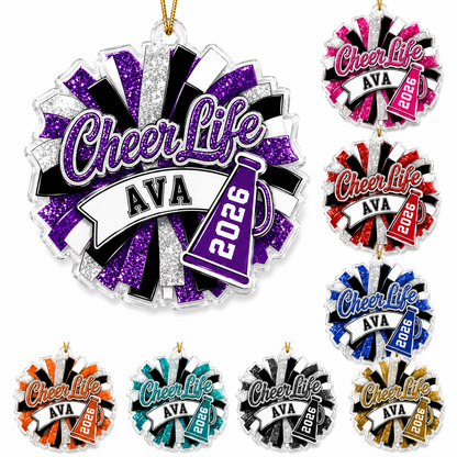 Cheerleading Color Acrylic Style 10